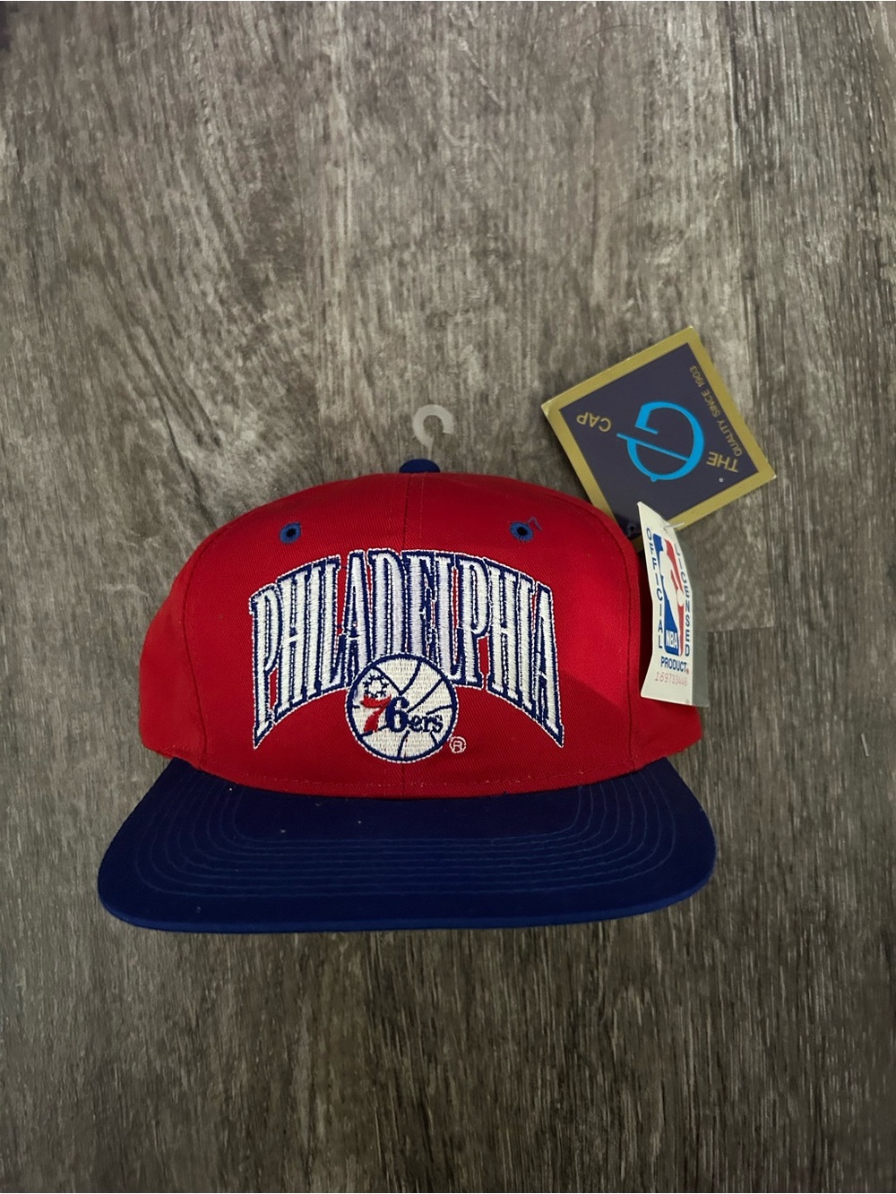 Philadelphia 76ers Red and Blue Snapback Cap